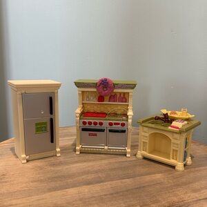 Fisher Price Loving Family Kitchen Set with stove , refrigerator and sink